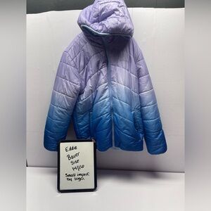 Eddie Bauer Kids Purple and Blue Puffer Jacket